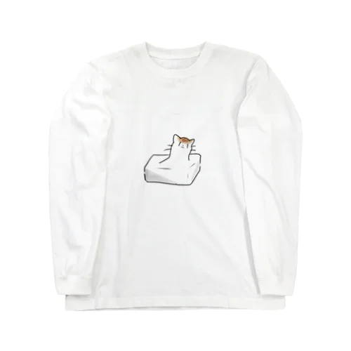 おもちなねこ ロングスリーブTシャツ