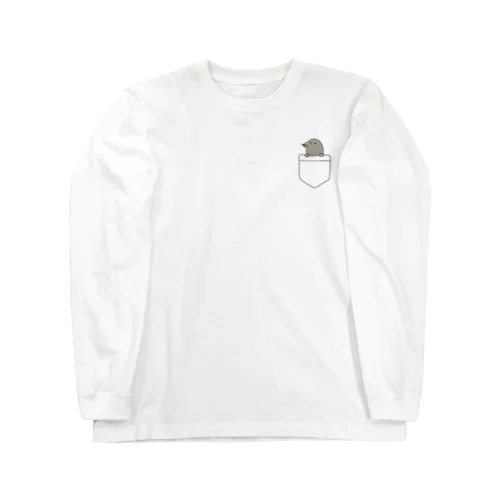 ひょっこりもぐら Long Sleeve T-Shirt