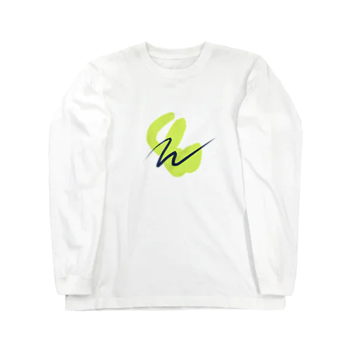 黄緑 アート デザイン Long Sleeve T-Shirt