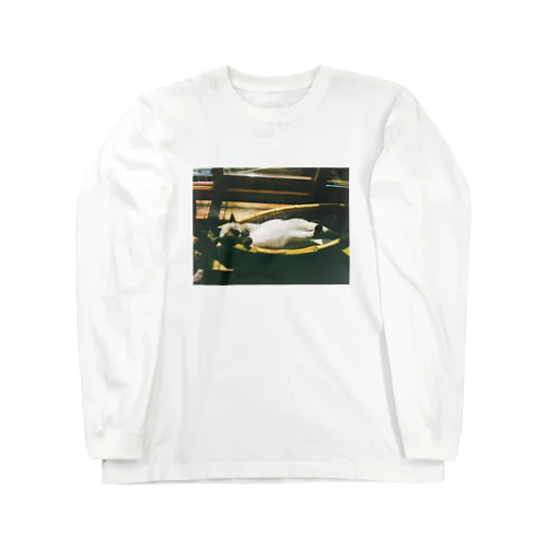 伸びネコ Long Sleeve T-Shirt