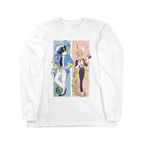 なつのなごりと色取月 Long Sleeve T-Shirt