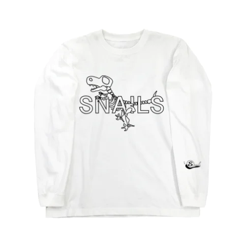 snails ~恐竜を添えて~ 롱 슬리브 티셔츠