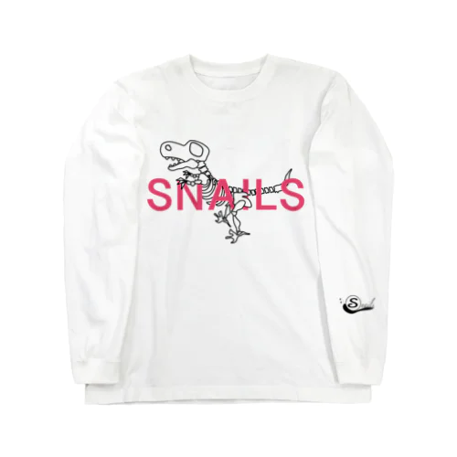 snails ~恐竜を添えて~➂ ロングスリーブTシャツ