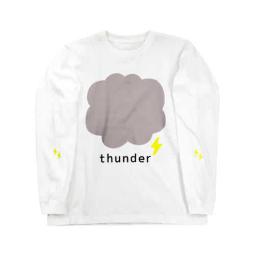 しんぷる にthunder ロングスリーブTシャツ