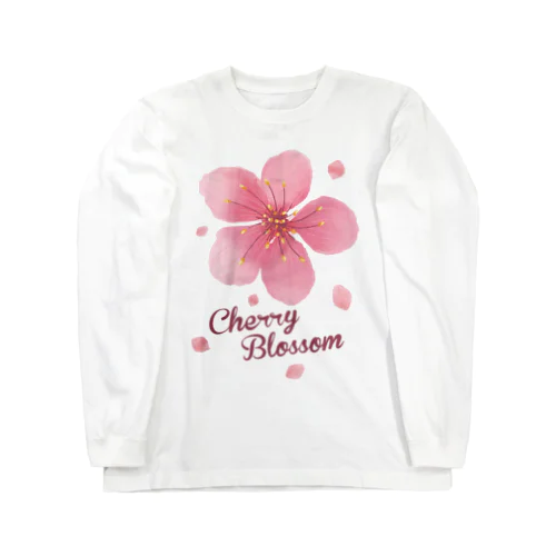 CHERRY BLOSSOM-桜の花びら- ロングスリーブTシャツ