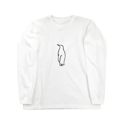 ラインペンギン Long Sleeve T-Shirt