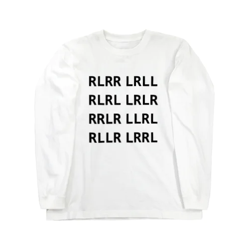 ドラム　４種パラディドル　no.1 Long Sleeve T-Shirt
