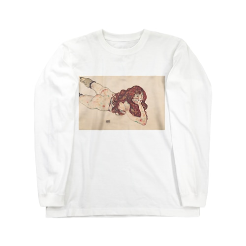 エゴン シーレ（Egon Schiele） / 裸体の女（Nude） 1917 Long Sleeve T-Shirt