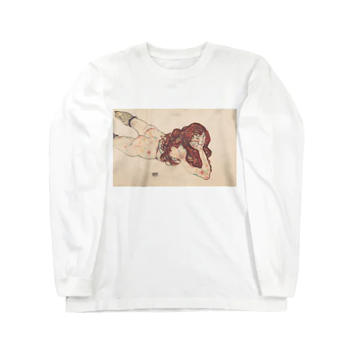 エゴン シーレ（Egon Schiele） / 裸体の女（Nude） 1917 Long Sleeve T-Shirt