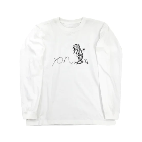 ron1モノクロ Long Sleeve T-Shirt