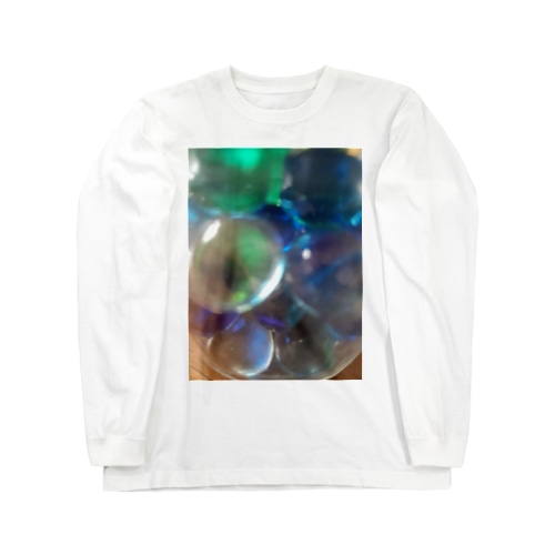 光 ビー玉 青 すき Long Sleeve T-Shirt