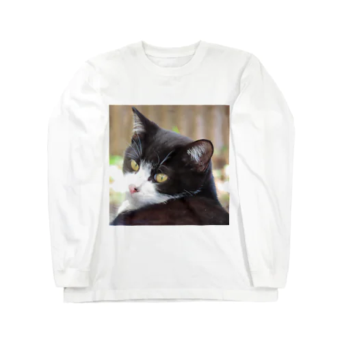 見返りにゃんこ Long Sleeve T-Shirt