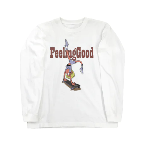 "feeling good" ロングスリーブTシャツ