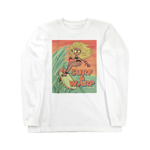 "SURF & WARP" Long Sleeve T-Shirt