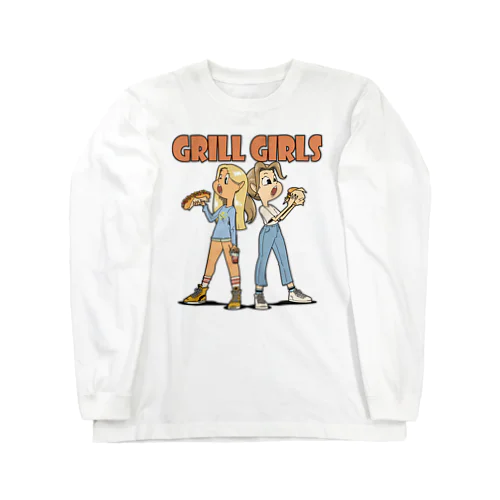 "grill girls" ロングスリーブTシャツ