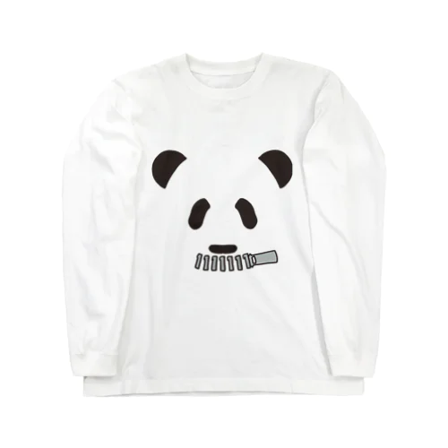 黙食パンダ Long Sleeve T-Shirt