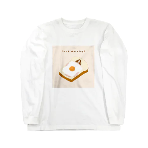 おいしい睡眠(beige) ロングスリーブTシャツ