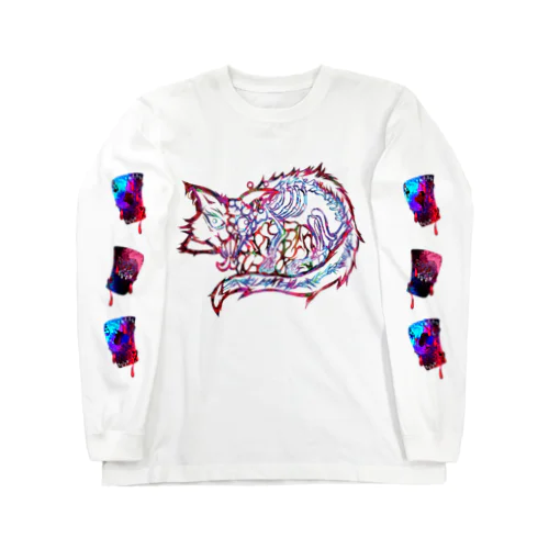 ロゴ猫　トランンプ Long Sleeve T-Shirt