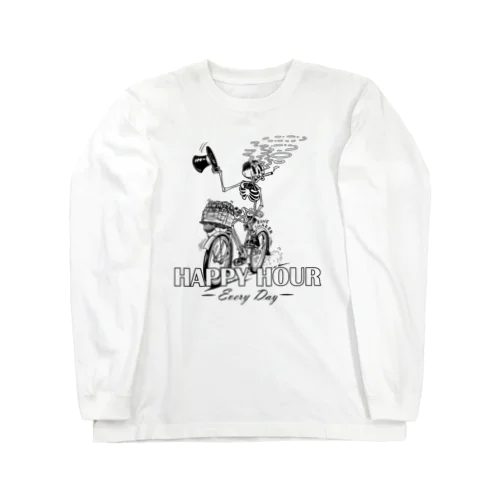 "HAPPY HOUR"(B&W) #1 Long Sleeve T-Shirt