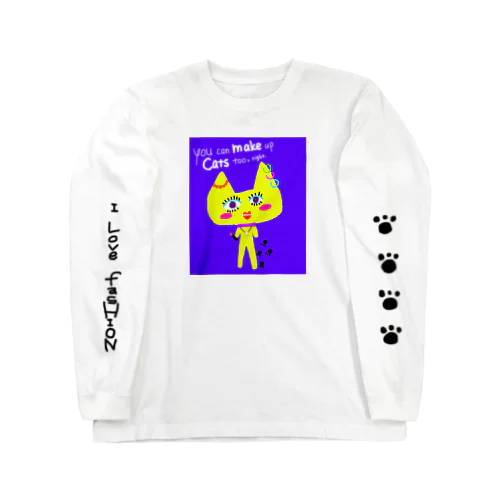 猫だってオシャレがしたい ロングスリーブTシャツ