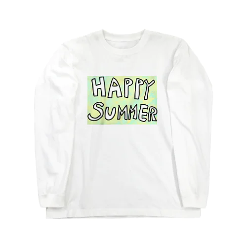 ハッピーサマー塗り絵（ぼ） Long Sleeve T-Shirt