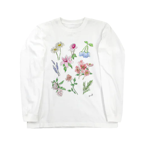 Various Flowers お花いろいろ Long Sleeve T-Shirt