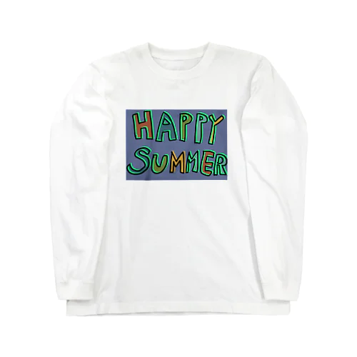 ハッピーサマー塗り絵（りょち） Long Sleeve T-Shirt