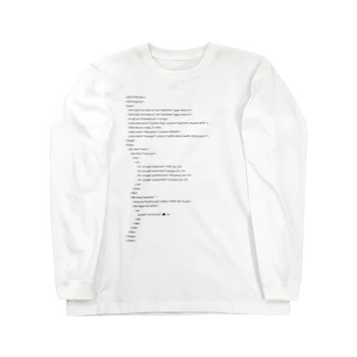 HTML ロングスリーブTシャツ