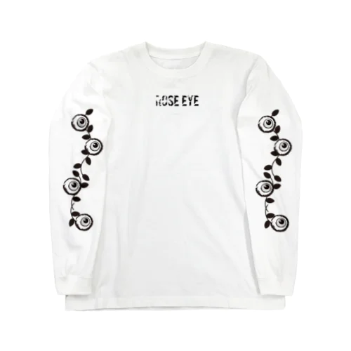 薔薇目玉プリント Long Sleeve T-Shirt