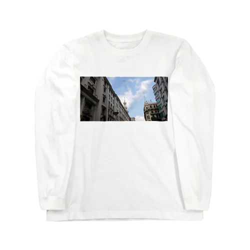 上海南京路旧租界地的風景〜Paysage de l'ancienne zone de concession sur la route de Nanjing, Shanghai〜 Long Sleeve T-Shirt