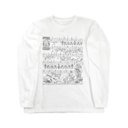 月猫のタブラチュア Long Sleeve T-Shirt