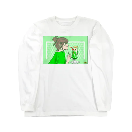 ペロサポ（クリームソーダ） Long Sleeve T-Shirt