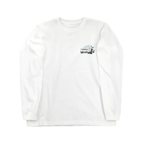 可愛いペッパーホワイトな車のみきちゃん号 Long Sleeve T-Shirt