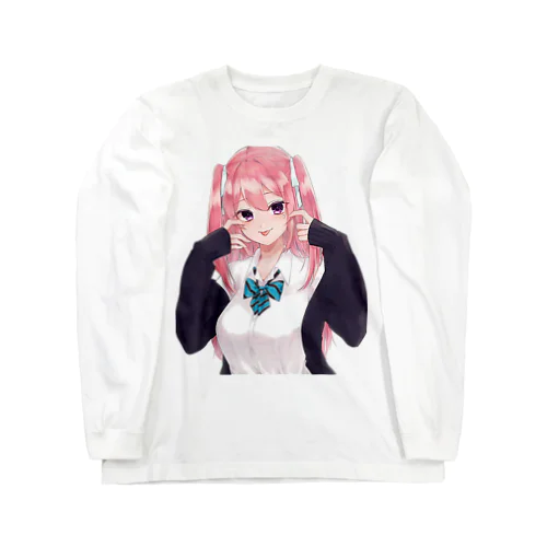 ピンクツインテールちゃん Long Sleeve T-Shirt