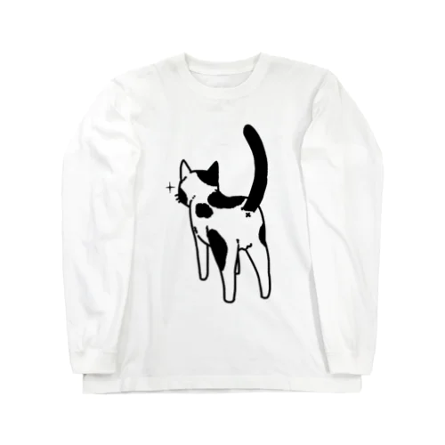 ねこけつ（ぶち猫） Long Sleeve T-Shirt