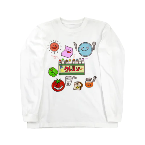 おはようクレヨン🖍 ロングスリーブTシャツ