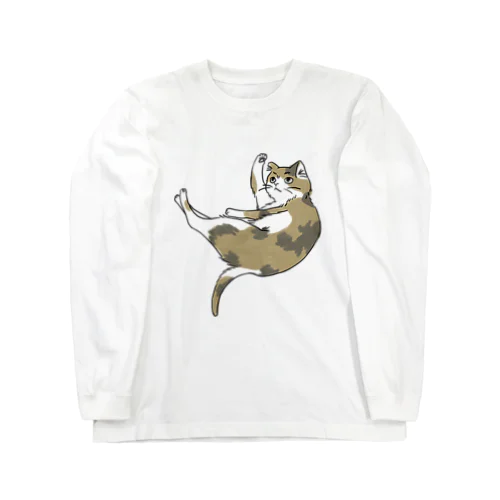 だっこねこ-ミケ- ロングスリーブTシャツ