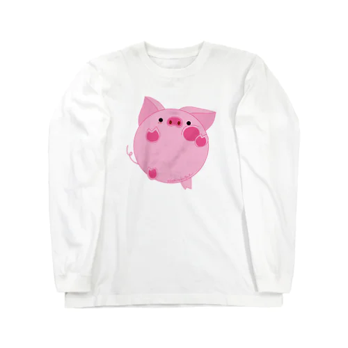 べたっと　ぶたくん Long Sleeve T-Shirt