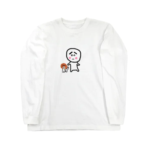 ぴえまる♡散歩してます Long Sleeve T-Shirt