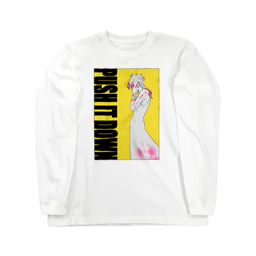 PUSH IT DOWN(淡色) Long Sleeve T-Shirt