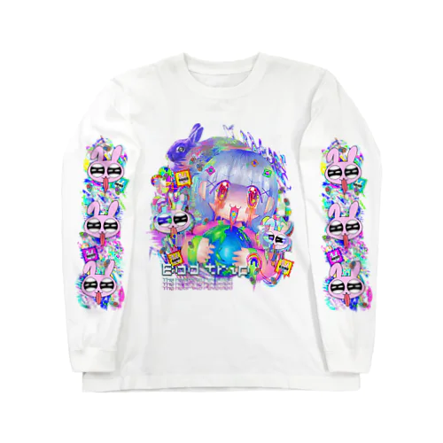 神🌟神🌟神🌟LOVE💕地球🌎🌈ちゃん🎵 ロングスリーブTシャツ