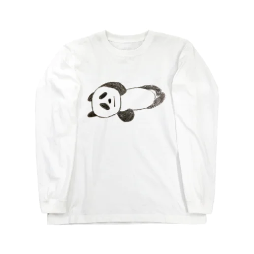 ねてるパンダの絵 Long Sleeve T-Shirt