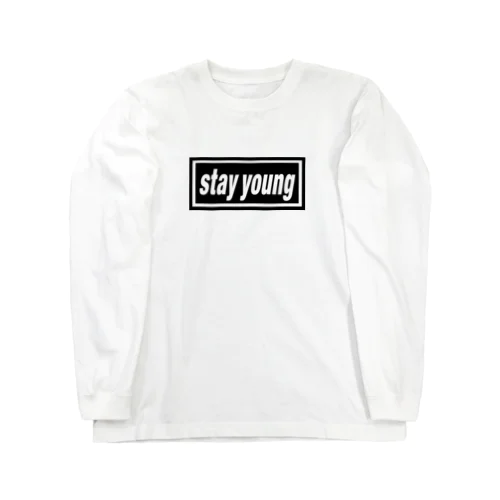 stay young-ステイヤング-BOXロゴ ロングスリーブTシャツ