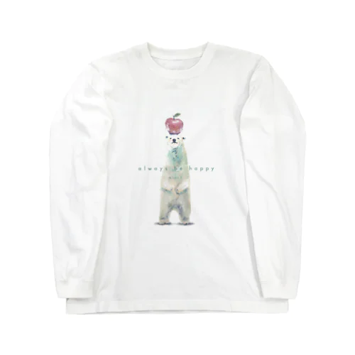 白くまりんごの白い服 Long Sleeve T-Shirt