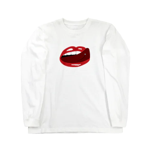 舌ピ　ロングTシャツ Long Sleeve T-Shirt