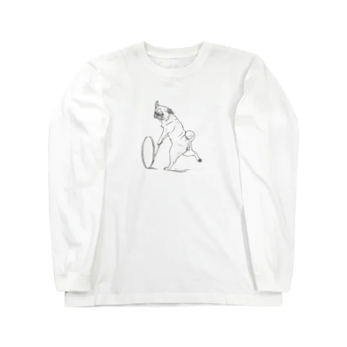 パグの輪回し～フォーン Long Sleeve T-Shirt