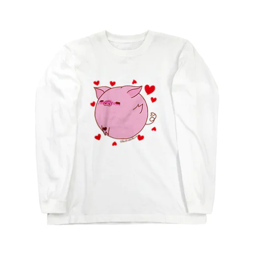 ぶたくん　きゅん Long Sleeve T-Shirt