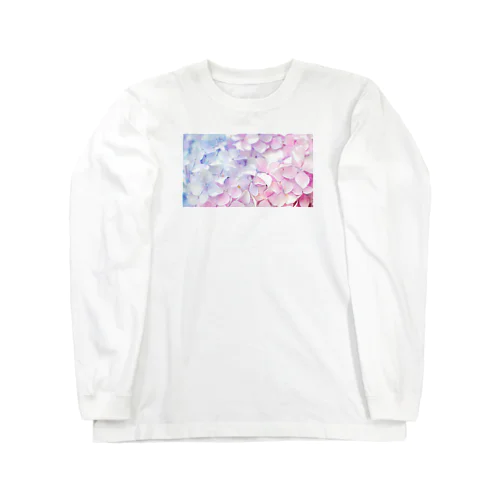 hydrangea/紫陽花 ロングスリーブTシャツ