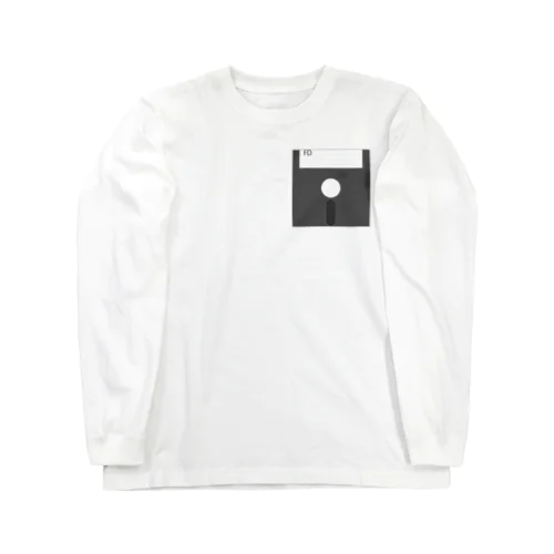 クールな懐かしフロッピーディスク Long Sleeve T-Shirt