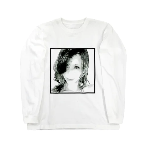 【にゃん】(モノクロ) Long Sleeve T-Shirt